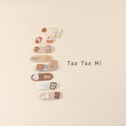 Baby Cartoon Bangs That Do Not Hurt Hair Velcro Kidsren's Cute Animal Hair Stickers Girls' Side Headwear Hair Accessories