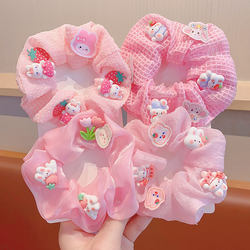 Children's Cute Hair Ties for Buns, Cartoon Rabbit Hair Bands, Rubber Bands, Hair Accessories for Girls