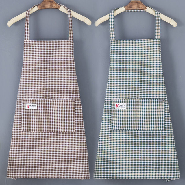 Gardening apron summer thin women's home kitchen pure cotton 2025 new customized catering special men's work clothes