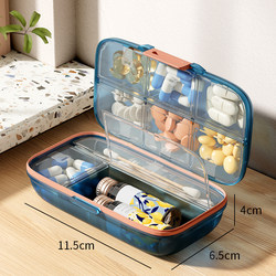 Japanese Pill Box, Portable, Food-Grade, for Carrying Around, Three Meals a Day, Mini Pill Organizer, Pill Dispenser, Small Sealed Box