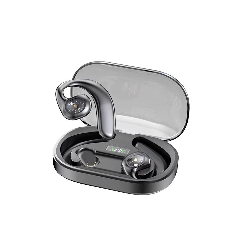 무선 블루투스 헤드셋 이어훅 스포츠 러닝 클립온 피트니스 통기성 2023 남성과 여성을 위한 새로운 초장기 배터리 수명-