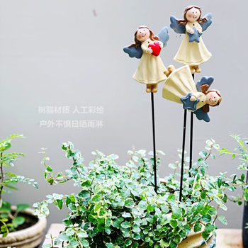 Outdoor creative angel planting villa potted plant decoration
