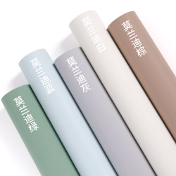 Thickened Skin Sense Wardrobe Sticker Cabinet Door Color Change Film Cabinet Desktop Waterproof Wallpaper Self-adhesive Furniture Renovation