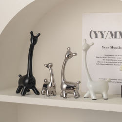 Light Luxury Family of Four Deer Figurines Home Decor High-End Living Room Tv Cabinet Wine Cabinet Entryway Decoration Ornaments