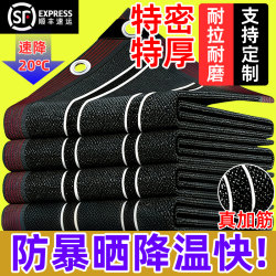 Sunshade Net, Encrypted and Thickened, Black Sun Protection Net, Anti-Aging, Shade and Light Blocking Net, Heat Insulation for Courtyard, Balcony, Rooftop