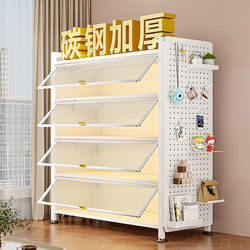 Storage Cabinet, Household Dust-Proof Storage Cabinet, Multi-Layer Wall-Mounted Integrated Steel Living Room New Popular Storage Rack