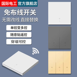 Wireless Switch Remote Control for Home Lighting, Dual Control 220V Remote Sub-Controller, No Wiring Required, Easy to Use for Lazy People