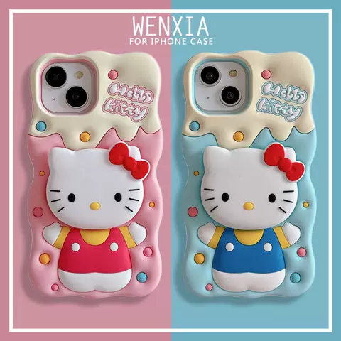 HelloKitty Cartoon  Soft Cute Girls Phone Cases Covers iPhone 15, iPhone 14, iPhone 13, iPhone 12, iPhone 11