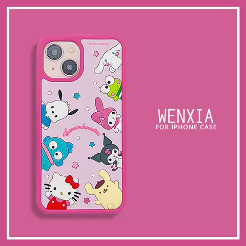 Cartoon  Soft Cute Girls Phone Cases Covers,   iPhone 15, iPhone 14, iPhone 13, iPhone 12,