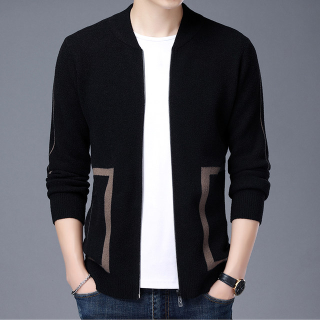 Hengyuanxiang cardigan men's sweater jacket spring and autumn clothing ...