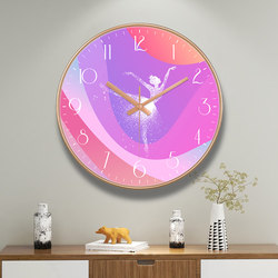 Simple Dance Studio Classroom Yoga Studio Gym Living Room Bedroom Art Black and White Wall Clock Creative Clock Wall Watch