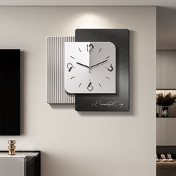 Light Luxury and High-End Tv Background Clock Decorative Painting Creative Living Room Clock Wall Hanging 2025 New Model Dining Room Wall Clock