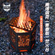 Wild hunter punk bon furnace stainless steel grilled buckle homestay outdoor heating cooked tea camp picnic
