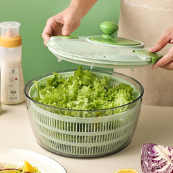 Household Dehydrator, Salad Vegetable Dehydrator, Large Capacity Hand-Cranked Spinner, Kitchen Vegetable Spinner, Fruit and Vegetable Water Spinner