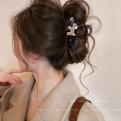 Cute Cartoon Puppy Hair Clip for Women, High-End Style, Medium-Sized Hairpin for Thin Hair, Shark Clip for Back-Of-Head Updo, Hair Accessory