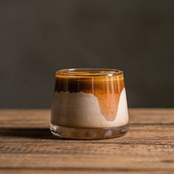 High-Temperature Resistant Glass Cup, Dirty Coffee Cup, Mount Fuji Cup, High-End Exquisite Transparent Anti-Scalding Tea Cup for Home Use