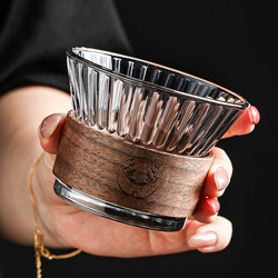 Hanging Ear Coffee Cup, Iced American Latte Cup, High-End Household Glass Water Cup, Anti-Scald Tea Cup, High-Value Wine Glass