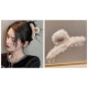 
New Autumn and Winter Plush Shark Clip Ins Wind Gripping Clip Back of the Head Hair Clip Internet Celebrity 2025 New High-End Temperament