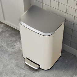 Large 80L Stainless Steel Trash Can for Commercial and Home Use, 2025 New Model, Large Capacity with Lid and Pedal for Living Room and Kitchen