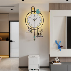 Aimena Wall Clock for Living Room 2025 New Model Simple Modern Quartz Clock Artistic Creative Personality Clock Decorative Painting