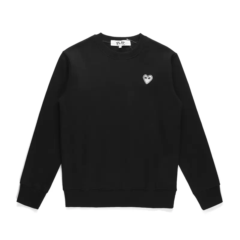 PLAY COMME des GARCONS川久保玲CDG 刺绣爱心男女情侣款圆领卫衣-Taobao