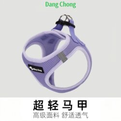 Dog Harness Vest-Style Leash, Cute Cat Vest, Dog Leash, Small and Medium-Sized Dog Pet Outing Supplies