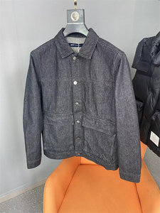 Value benefits! Offline 479+ giant handsome! Heavy worker water washing black cow retro embroidered denim jacket outer tide