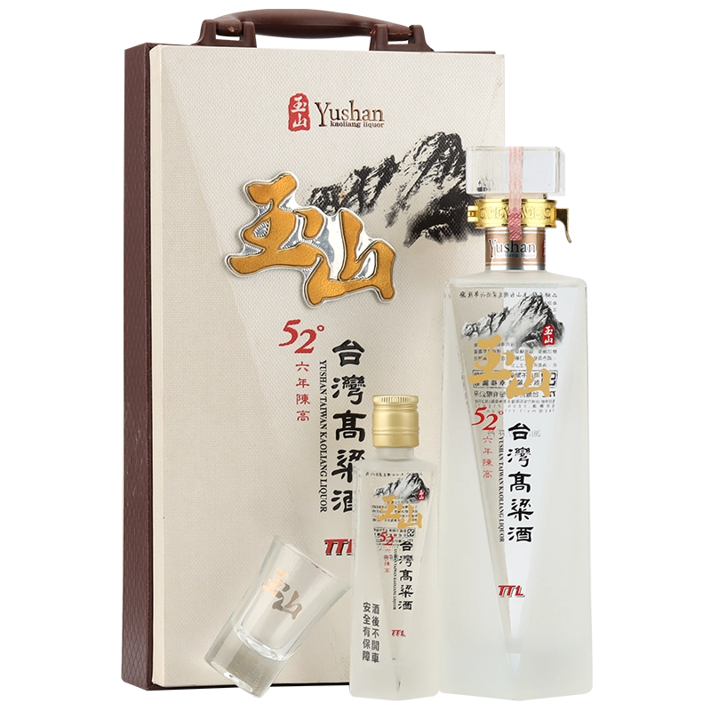 臺灣玉山高粱酒原窖十二年陳高52度500ml葫蘆藝術瓷瓶白酒禮盒裝