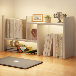 Desktop Storage Box Student Bookshelf Book Stand Large Capacity Bookshelf Office Desk Layered Shelf Dormitory