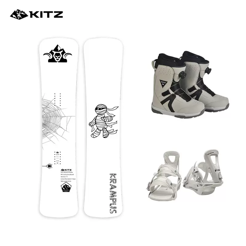 KITZ滑雪板单板野雪板碳纤维加厚雪具全能套装成人新手进阶滑雪板-Taobao