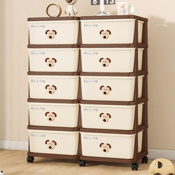 Children's Clothes Drawer-Type Storage Cabinet Toy Cabinet Living Room Storage Snack Cabinet Plastic Bedside Table Multi-Layer Storage Cabinet