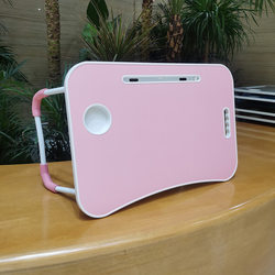 Source Manufacturer's Injection-Molded Integrated Folding Table, Computer Table with Handle, Small Desk for Bed, Multifunctional Folding Table for Bed