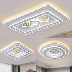 New Smart Voice Rectangular Living Room Lamp Master Bedroom Lamp Room Led Ceiling Lamp Hall Lamp Modern Simple