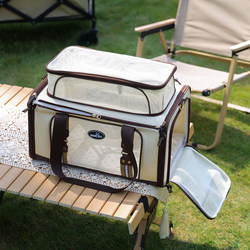 Korean Airline Cat Carrier Bag for Cats, Travel Airline Box, Portable Breathable Dog Carrier for Airplane, Pet Soft Bag, Expandable