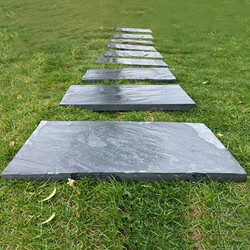 Natural Bluestone Non-Slip Stepping Stones for Outdoor Gardens, Lawn Stones, Irregular Stepping Stones for Courtyards, Antique Style