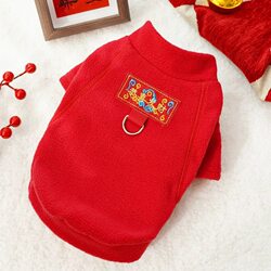 Dog Clothes for Autumn and Winter, Cat Clothes, Teddy, Golden Retriever, Large, Medium, Small Dogs, Pet Warm Clothing with Leash Attachment for Winter