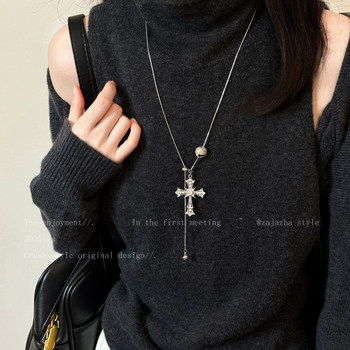 The God of Beauty is Coming~Golden Medieval Cross Necklace for Women