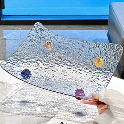 Fruit Plate for Living Room, 2025 New Model, High-End Coffee Table, Light Luxury, Exquisite Dried Fruit Plate, Snack Display Plate