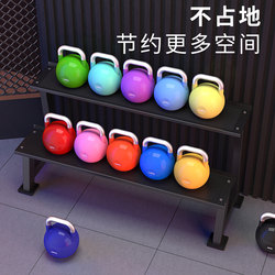 Commercial Gym Painted Kettlebells, Studio Hip Training, Squats, Personal Training Gadgets, Fitness Equipment, Kettlebell Rack