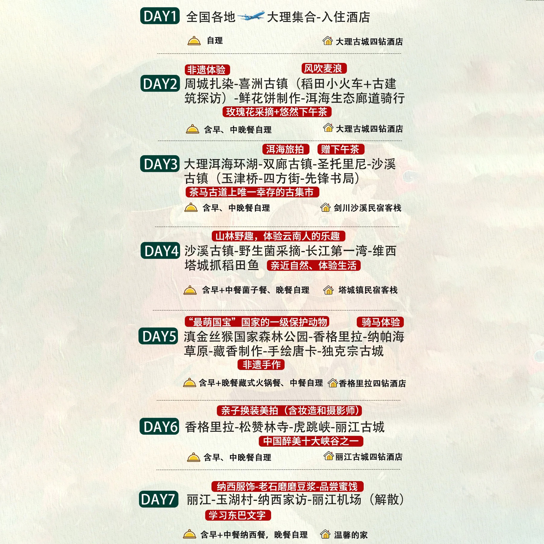 滇西北亲子纯玩7日/大理洱海-丽江古城-香格里拉-虎跳峡-维西塔城