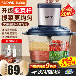 Supor Meat Grinder for Home Use, Multifunctional, Fully Automatic, Electric, Small Food Processor, Blender, and Mincer, 2026 New Model