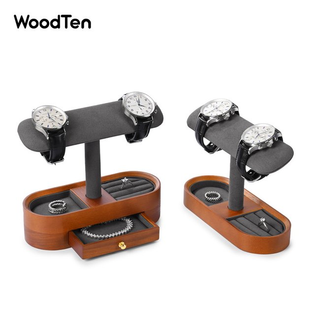 Mu Shi solid wood watch display shelf high -end watch watch bracelet display shelf jewelry jewelry storage display prop
