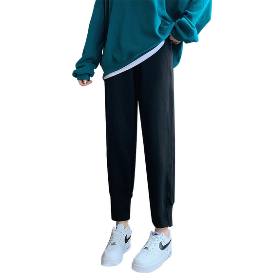Pregnant women's pants spring and autumn wearing sports pants casual leggings pants winter plus velvet thickened autumn and winter pregnant women dress spring