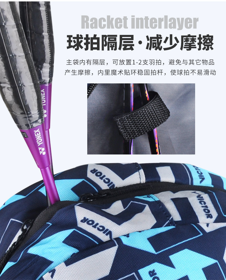 正品victor胜利羽毛球包双肩背包男女维克多运动包手提式大容量