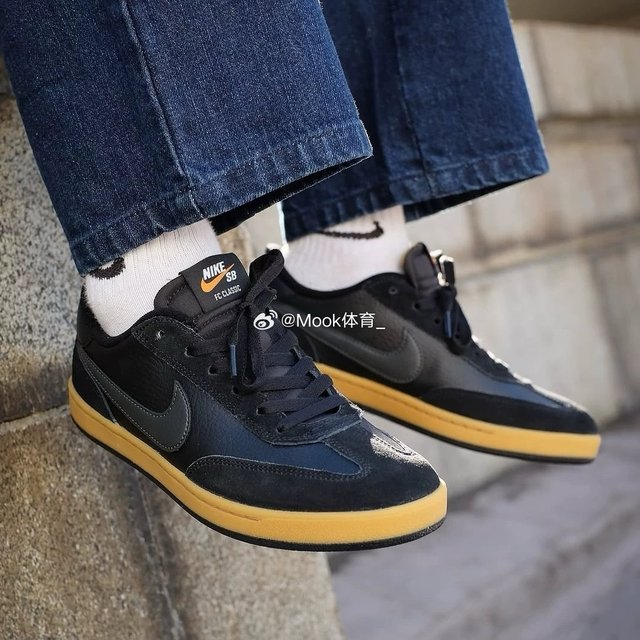 Nike SB FC men's shoes simple black soft and comfortable non-slip