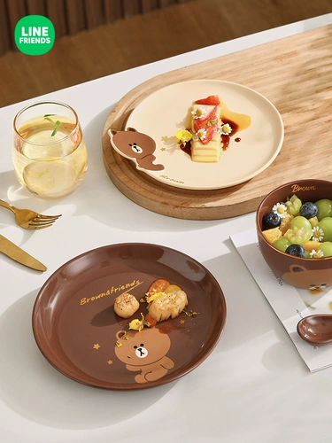 Керамический комплект для домашнего использования, милая посуда, коллекция 2023, изысканный стиль