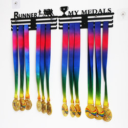 Marathon Medal Storage Rack Display Stand No-Drill Running Track and Field Games Commemorative Plaque Holder Storage Rack