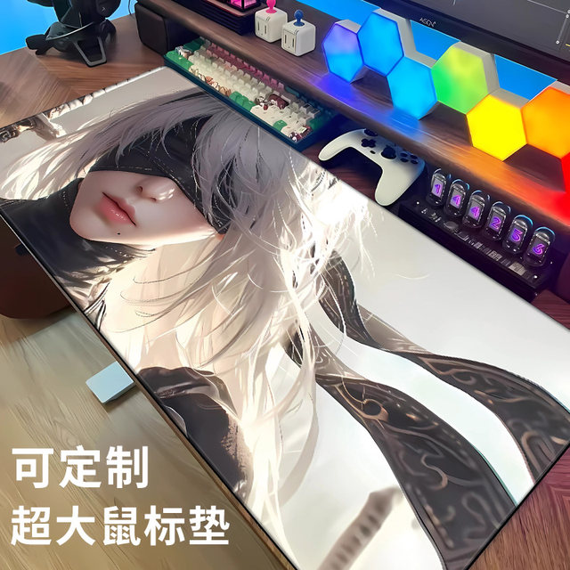 NieR Automata 2b mouse pad extra large anime computer keyboard pad two ...