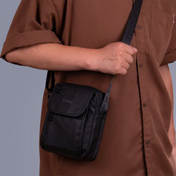 Mobile Phone Bag, Commuter Oxford Cloth, 2024 New Trendy Brand, Middle-Aged and Elderly Men's Casual Shoulder Bag, Mini Flip-Top Men's Bag