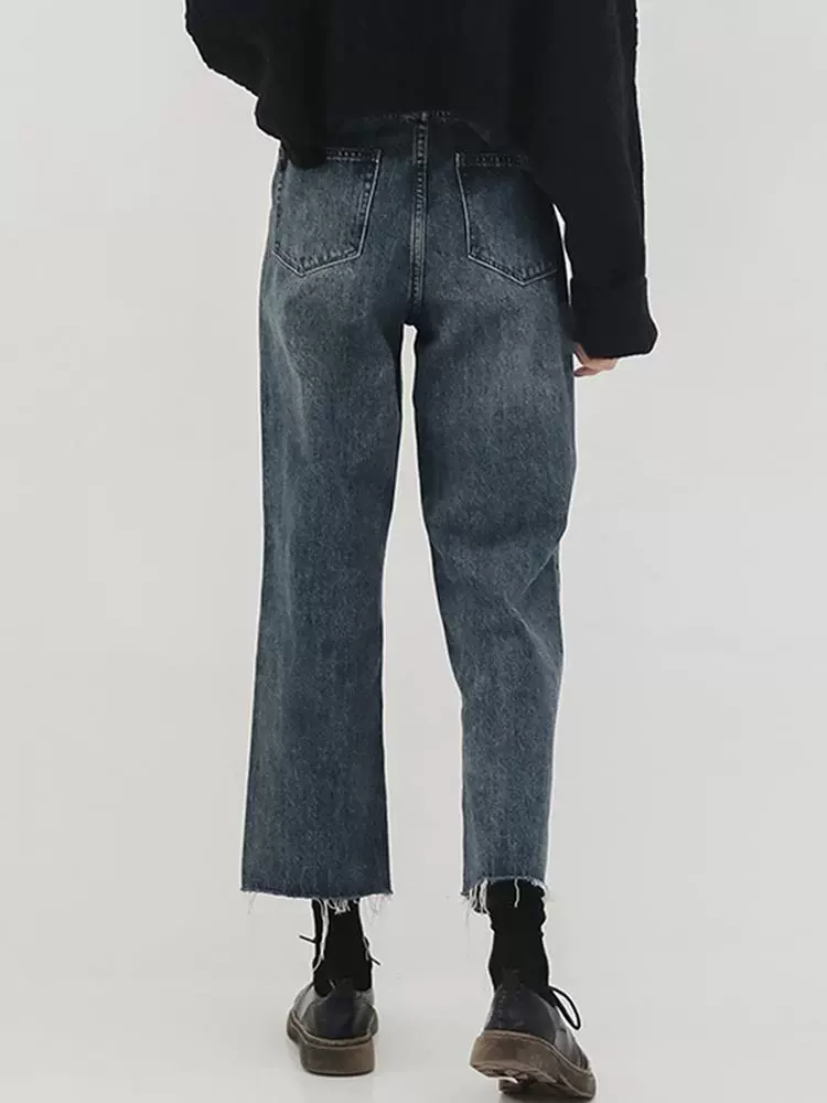 爱依服官方旗舰店优惠券大码女装秋冬加绒牛仔胖